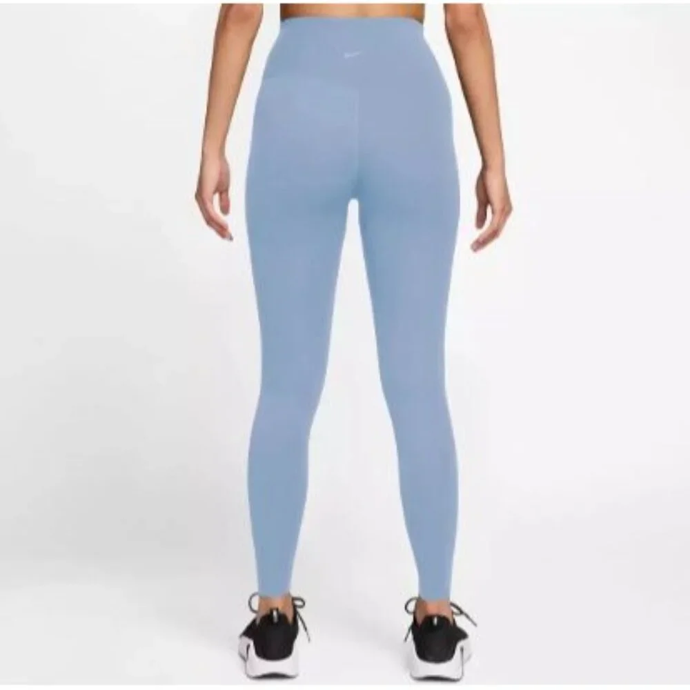 NWT Nike High-Rise 7/8 Length Leggings Women's Lg Hydrogen Blue Zenvy Dri-FIT - Picture 2 of 9